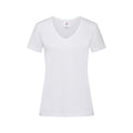 White - Front - Stedman Womens-Ladies Classic V Neck Tee