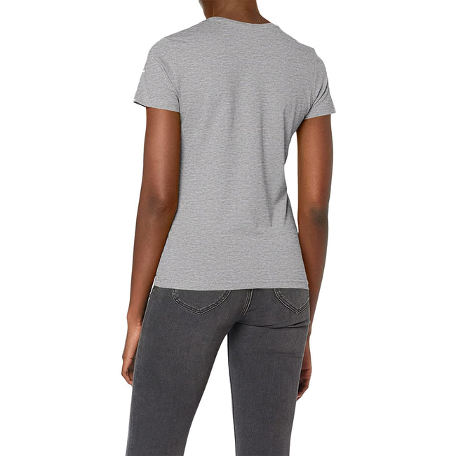 Heather Grey - Side - Stedman Womens-Ladies Classic V Neck Tee