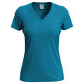 Ocean Blue - Front - Stedman Womens-Ladies Classic V Neck Tee