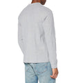 Heather Grey - Side - Stedman Mens Long Sleeved Cotton Polo