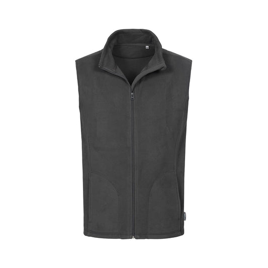 Grey Steel - Front - Stedman Mens Active Fleece Gilet