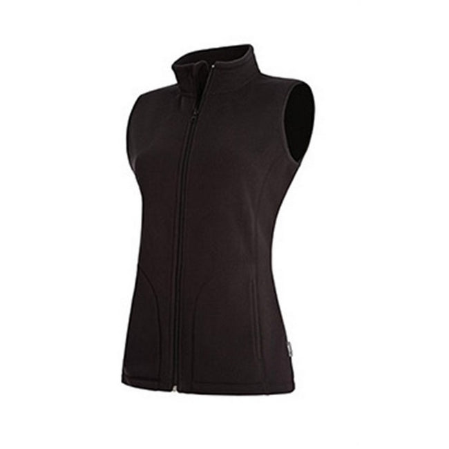 Black Opal - Side - Stedman Womens-Ladies Active Fleece Gilet