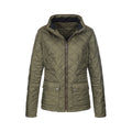 Military Green - Front - Stedman Womens-Ladies Active Quilted Jacket