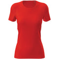 Scarlet Red - Front - Stedman Womens-Ladies Active Sports Tee