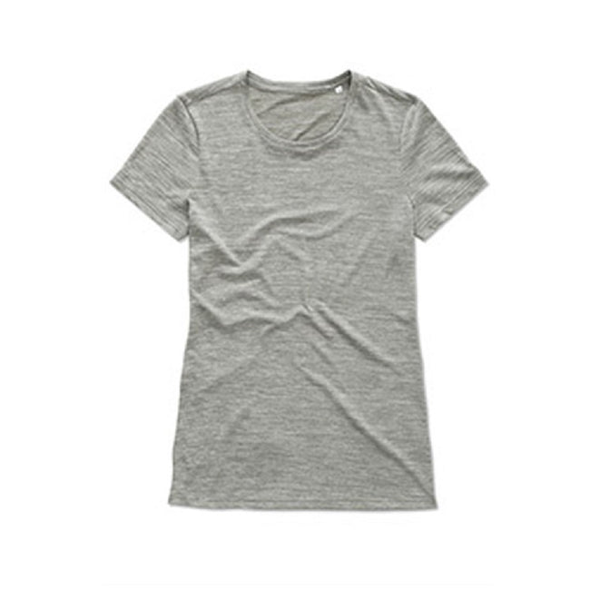 Heather Grey - Front - Stedman Womens-Ladies Active Intense Tech Tee