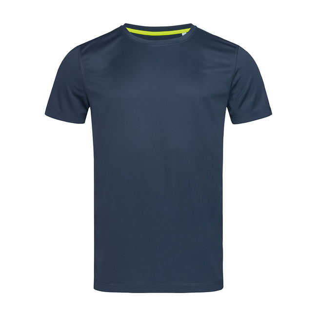 Blue - Front - Stedman Mens Set In Mesh T-Shirt