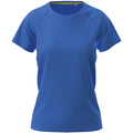 Bright Royal - Front - Stedman Womens-Ladies Raglan Mesh T-Shirt
