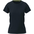 Black Opal - Side - Stedman Womens-Ladies Raglan Mesh T-Shirt
