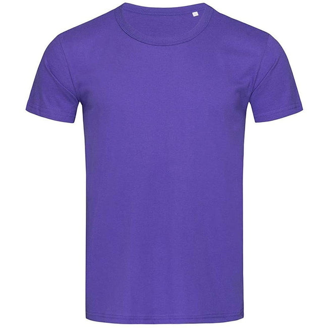 Deep Lilac - Front - Stedman Mens Stars Ben Crew Neck Tee