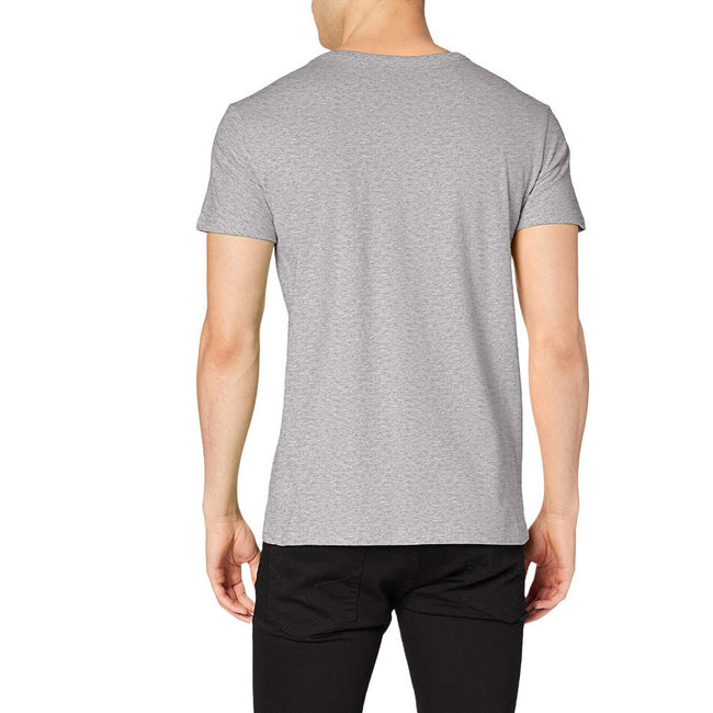 Heather Grey - Lifestyle - Stedman Mens Stars Ben Crew Neck Tee