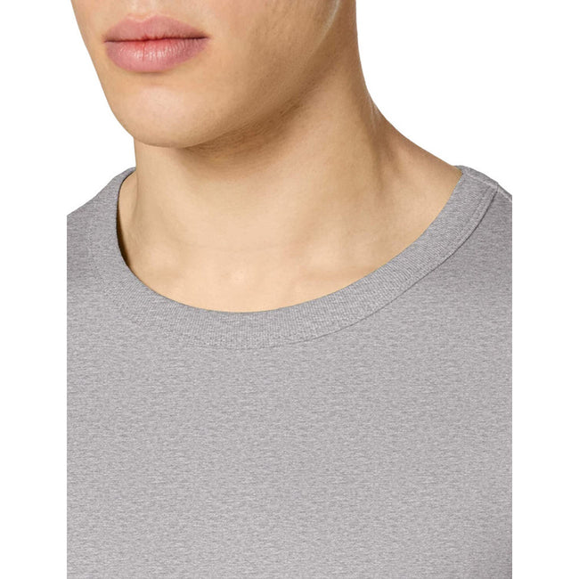 Heather Grey - Pack Shot - Stedman Mens Stars Ben Crew Neck Tee