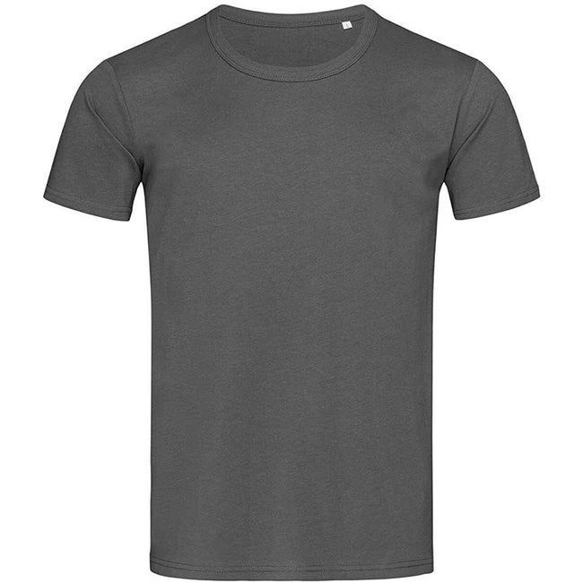 Slate Grey - Front - Stedman Mens Stars Ben Crew Neck Tee