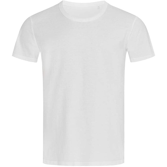 White - Front - Stedman Mens Stars Ben Crew Neck Tee