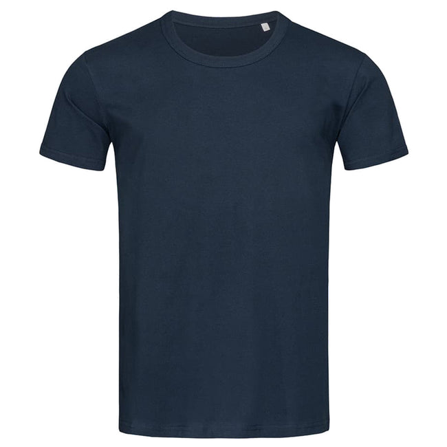 Marina Blue - Front - Stedman Mens Stars Ben Crew Neck Tee