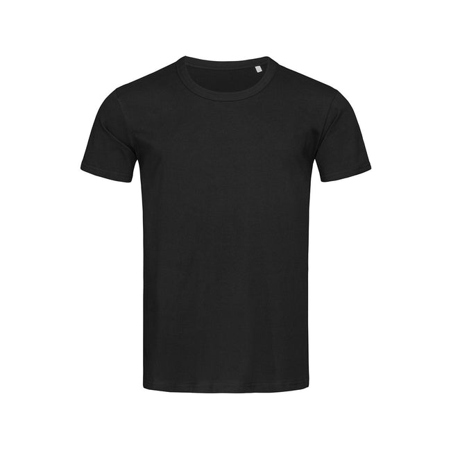 Black Opal - Front - Stedman Mens Stars Ben Crew Neck Tee