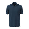 Navy - Front - Stedman Stars Mens Harper Cotton Polo