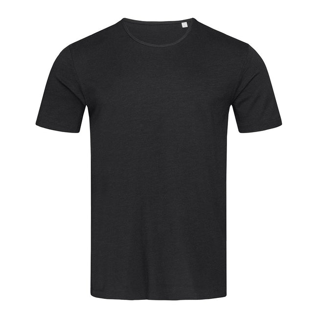 Black Opal - Front - Stedman Stars Mens Shawn Slub Crew Neck Tee