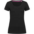 Black Opal - Front - Stedman Womens-Ladies Claire Crew Neck Tee