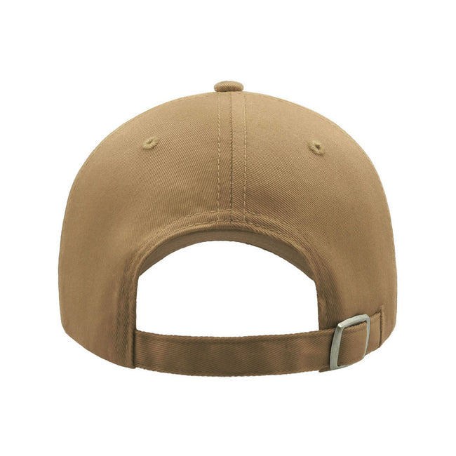 Khaki - Side - Atlantis Sport Sandwich 6 Panel Baseball Cap (Pack of 2)