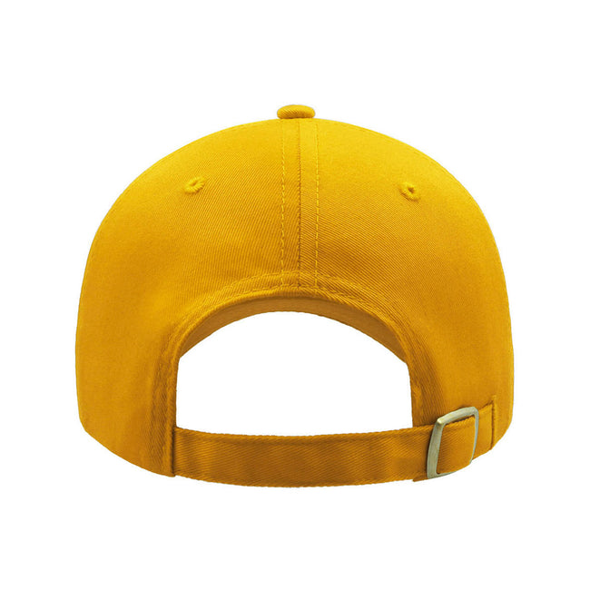 Yellow - Side - Atlantis Sport Sandwich 6 Panel Baseball Cap (Pack of 2)