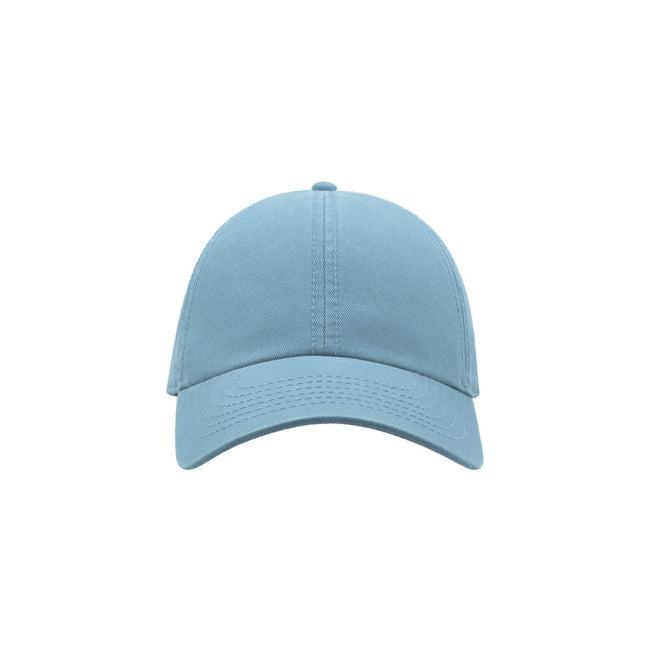 Light Blue - Front - Atlantis Action 6 Panel Chino Baseball Cap (Pack of 2)