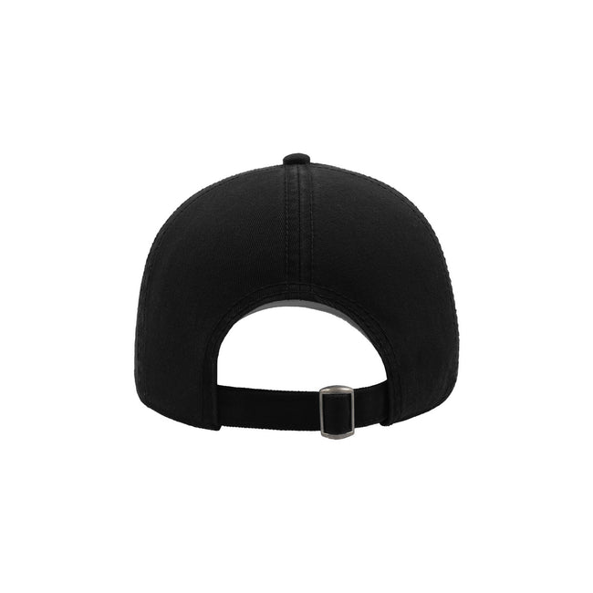 Black - Back - Atlantis Action 6 Panel Chino Baseball Cap (Pack of 2)