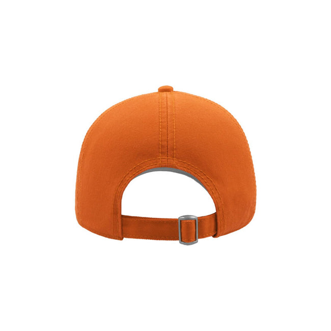 Orange - Back - Atlantis Action 6 Panel Chino Baseball Cap (Pack of 2)
