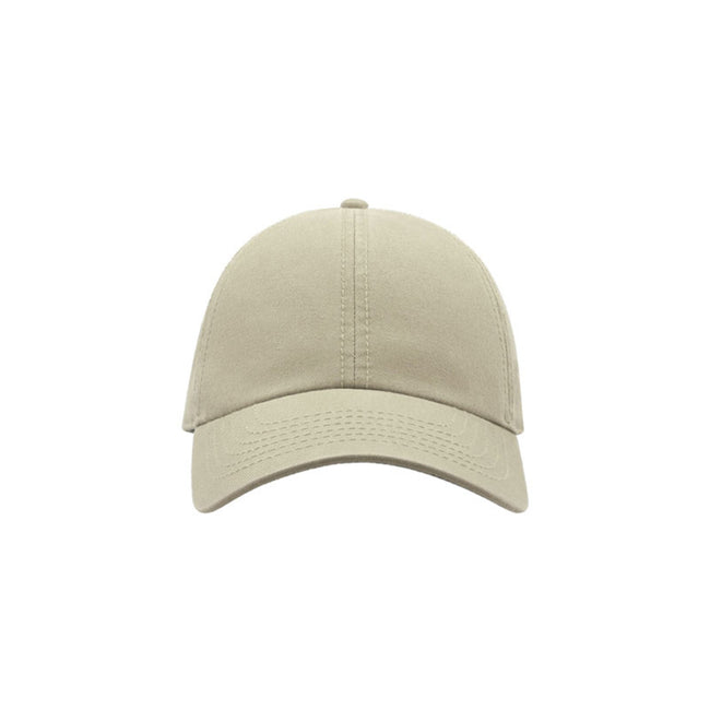 Stone - Front - Atlantis Action 6 Panel Chino Baseball Cap (Pack of 2)