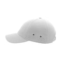 White - Pack Shot - Atlantis Action 6 Panel Chino Baseball Cap (Pack of 2)