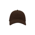 Brown - Front - Atlantis Action 6 Panel Chino Baseball Cap (Pack of 2)
