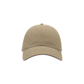 Khaki - Front - Atlantis Action 6 Panel Chino Baseball Cap (Pack of 2)