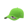 Green - Side - Atlantis Action 6 Panel Chino Baseball Cap (Pack of 2)