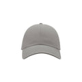 Grey - Front - Atlantis Action 6 Panel Chino Baseball Cap (Pack of 2)