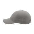 Grey - Pack Shot - Atlantis Action 6 Panel Chino Baseball Cap (Pack of 2)