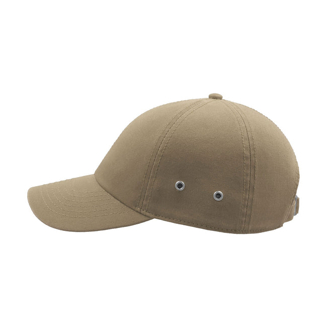 Khaki - Pack Shot - Atlantis Action 6 Panel Chino Baseball Cap (Pack of 2)