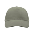 Light Grey - Back - Atlantis Liberty Five Heavy Brush Cotton 5 Panel Cap (Pack Of 2)