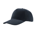 Navy - Front - Atlantis Liberty Five Heavy Brush Cotton 5 Panel Cap (Pack Of 2)