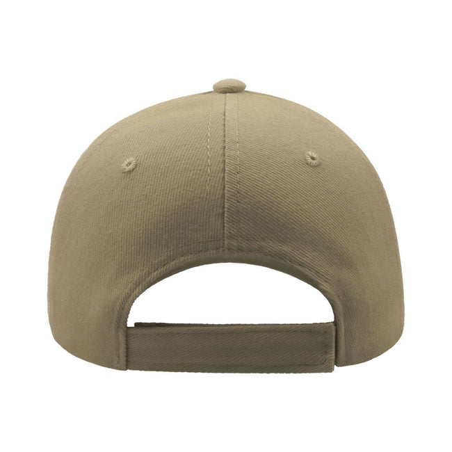 Khaki - Side - Atlantis Liberty Five Heavy Brush Cotton 5 Panel Cap (Pack Of 2)