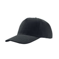 Black - Front - Atlantis Liberty Five Heavy Brush Cotton 5 Panel Cap (Pack Of 2)