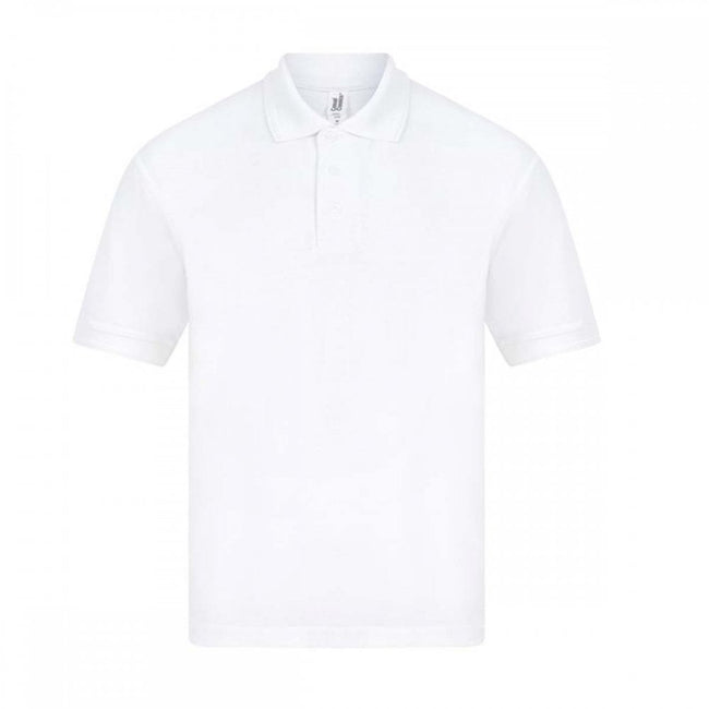 White - Front - Casual Classic Mens Premium Triple Stitch Polo