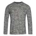 Dark Grey Melange - Front - Stedman Mens Stars Crew Neck Knitted Sweater