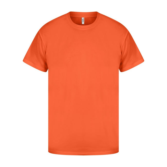 Orange - Front - Casual Classics Mens Original Tech T-Shirt
