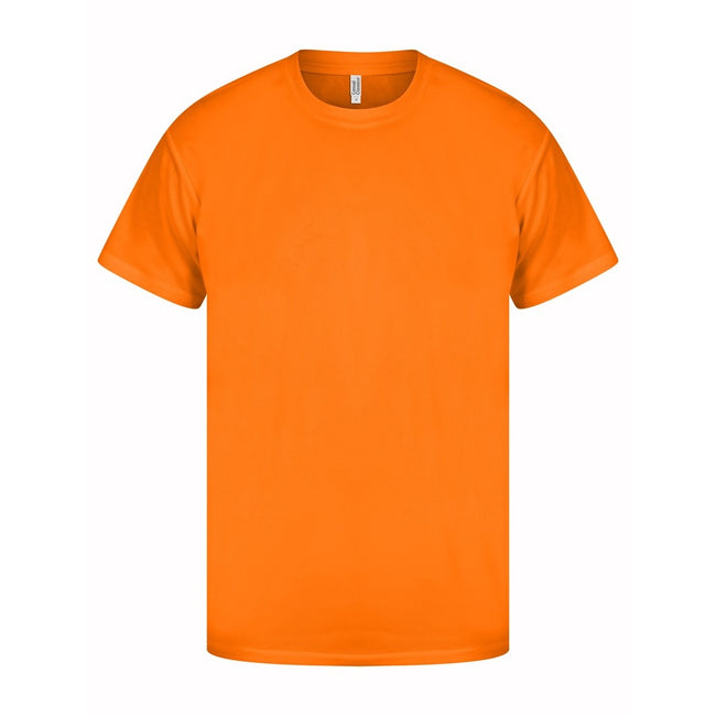 Cyber Orange - Front - Casual Classics Mens Original Tech T-Shirt