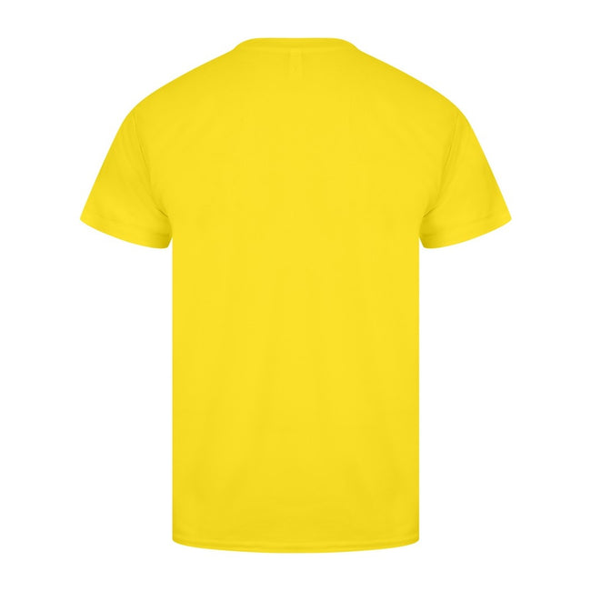 Cyber Yellow - Back - Casual Classics Mens Original Tech T-Shirt