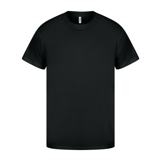 Black - Front - Casual Classics Mens Original Tech T-Shirt
