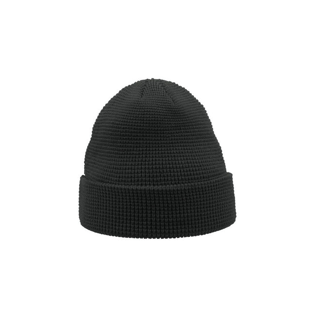 Dark Grey - Front - Atlantis Blog Waffle Beanie