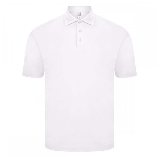 White - Front - Casual Classics Mens Original Tech Pique Polo Shirt