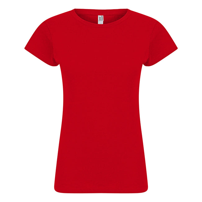 Red - Front - Casual Classic Womens-Ladies T-Shirt