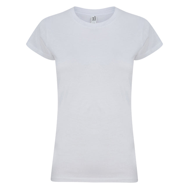 White - Front - Casual Classic Womens-Ladies T-Shirt