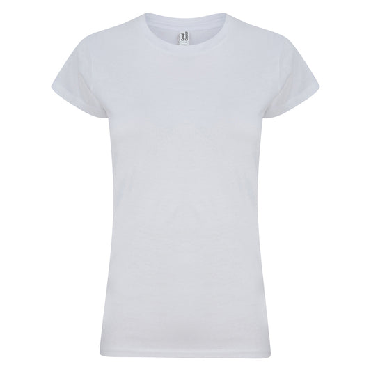 White - Front - Casual Classic Womens-Ladies T-Shirt